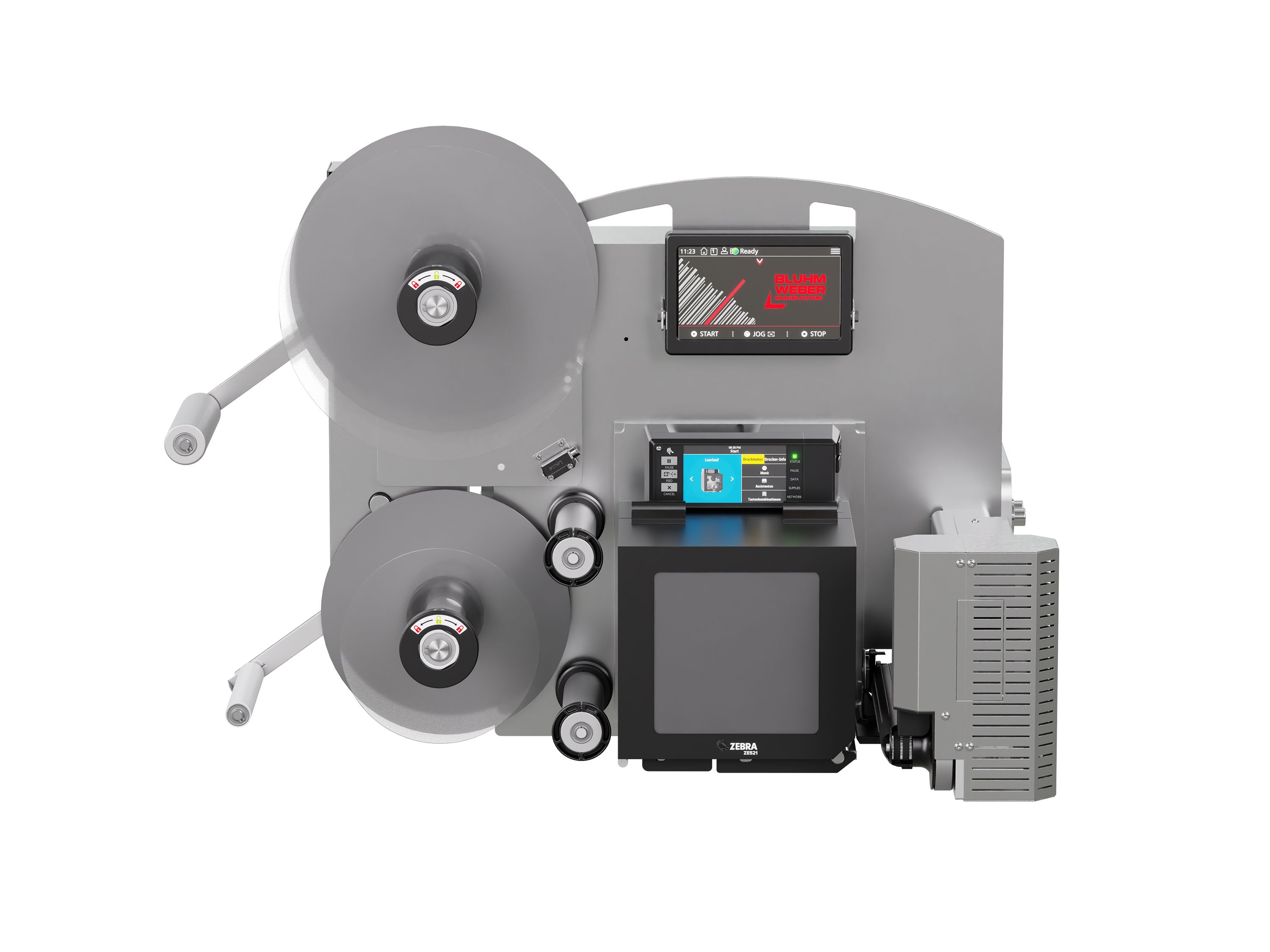 Erogatore di etichette con stampa Legi-Air 4050RR senza etichette frontale