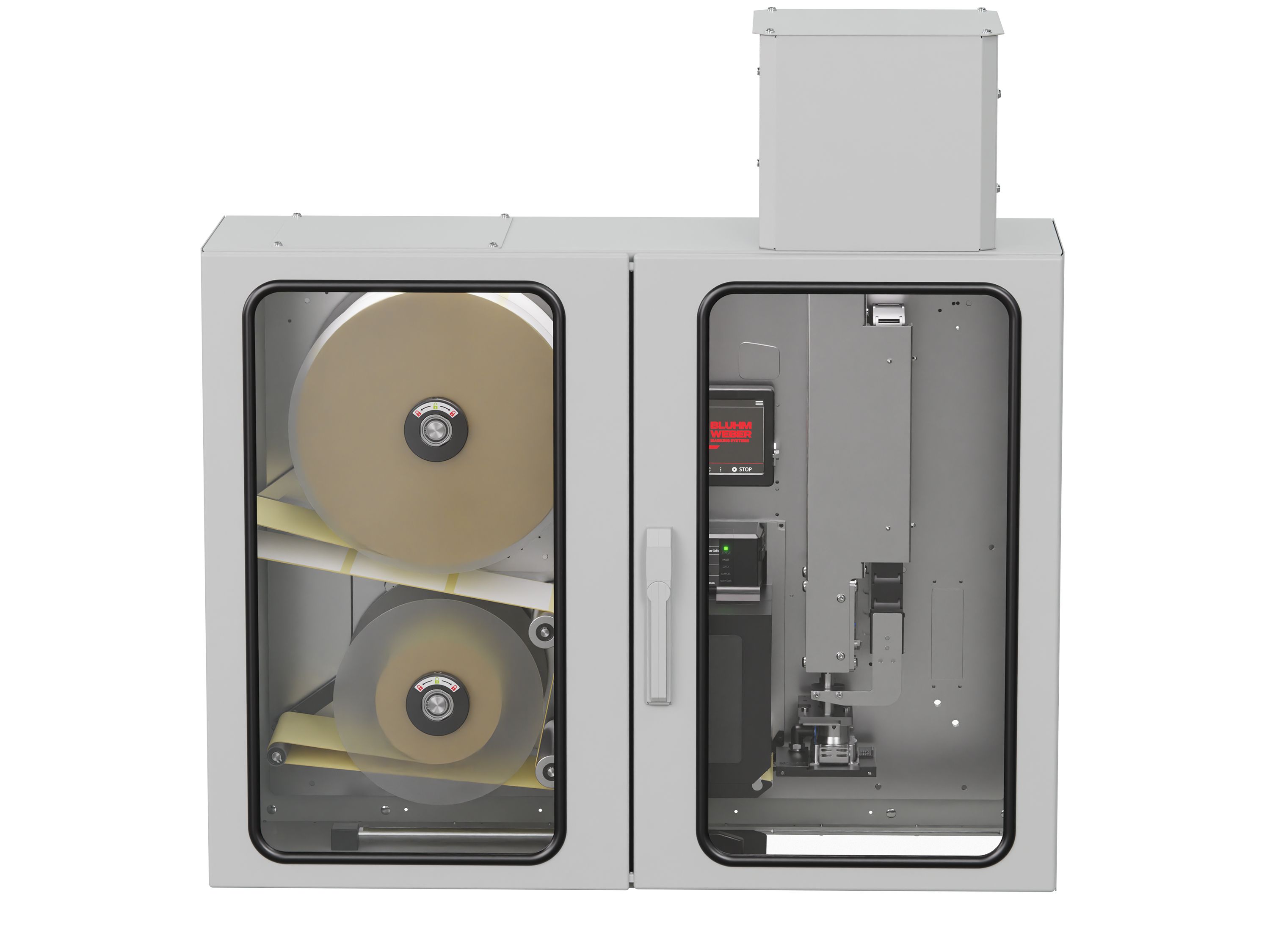 Erogatore di etichette con stampa Legi-Air 4050I chiuso frontale