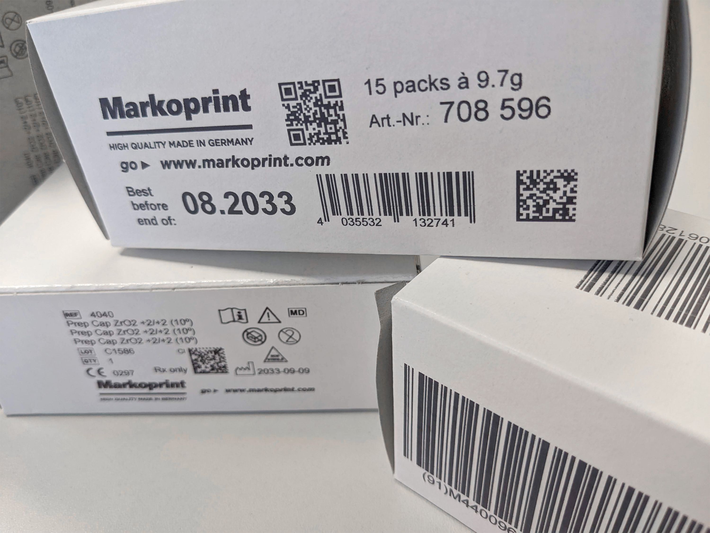 Scatole pieghevoli in cartone stampate con la stampante a getto d’inchiostro Markoprint X1JET XR