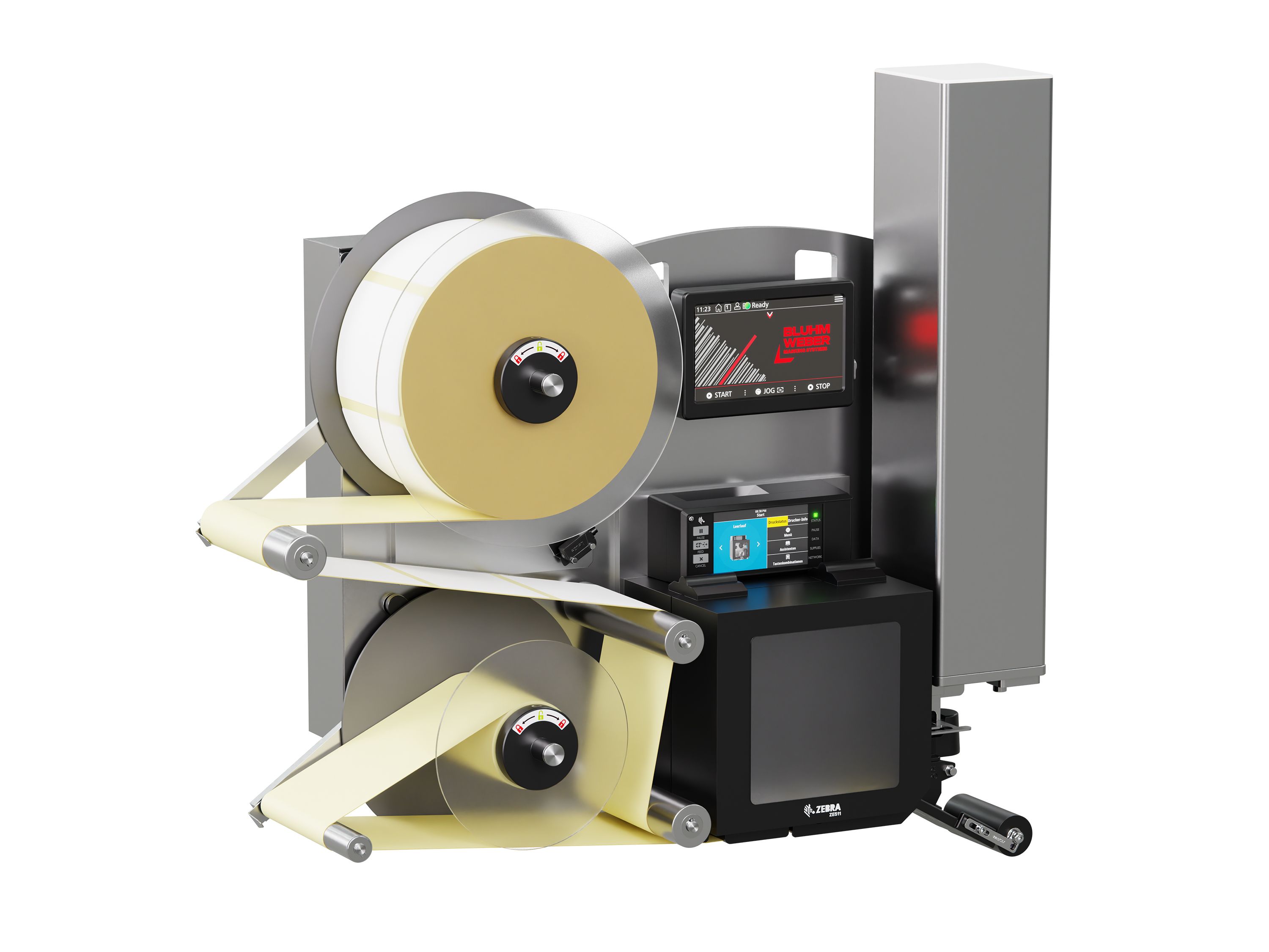 Erogatore di etichette con stampa Legi-E 4050E con etichette sinistra