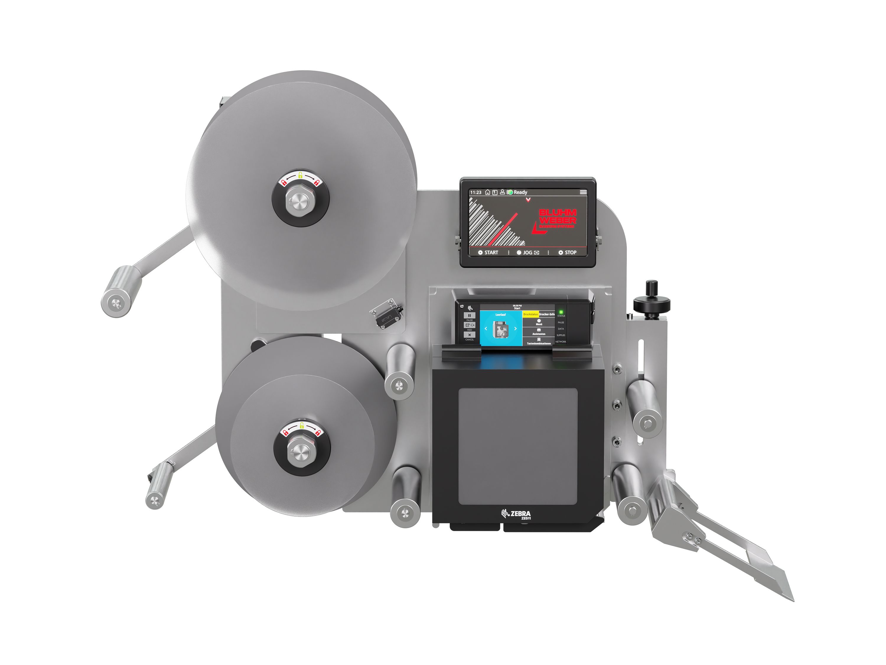 Erogatore di etichette con stampa Legi-E 4050WO senza etichette frontale