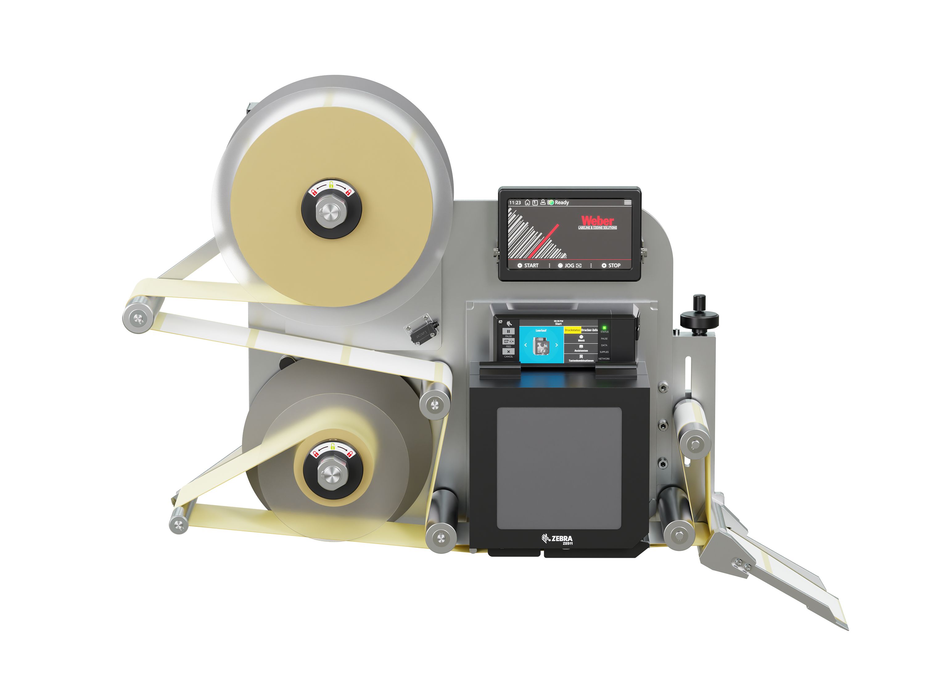 Erogatore di etichette con stampa Legi-E 4050WO con etichette frontale