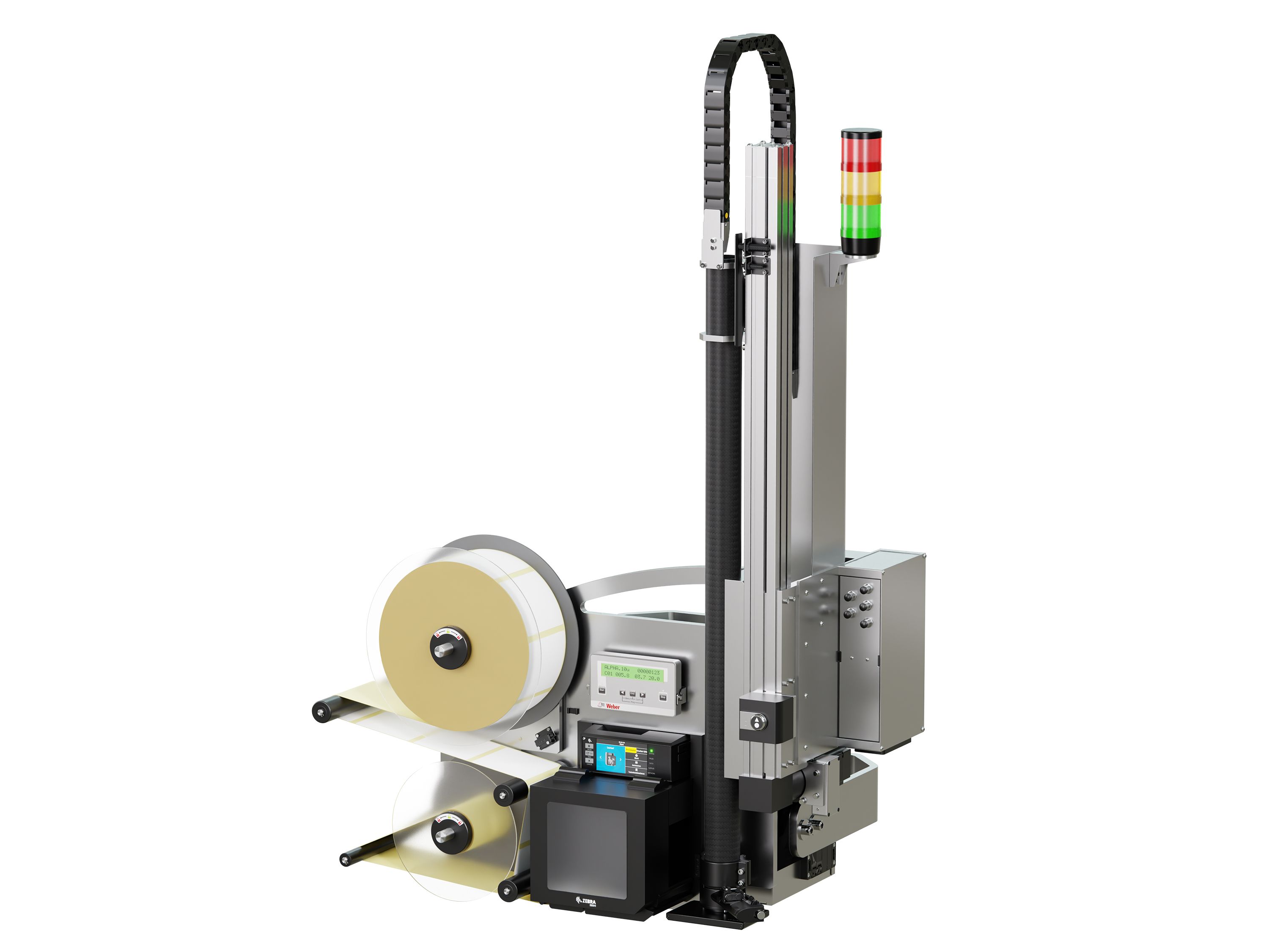 Erogatore di etichette con stampa Legi-Air 6000 con etichette destra
