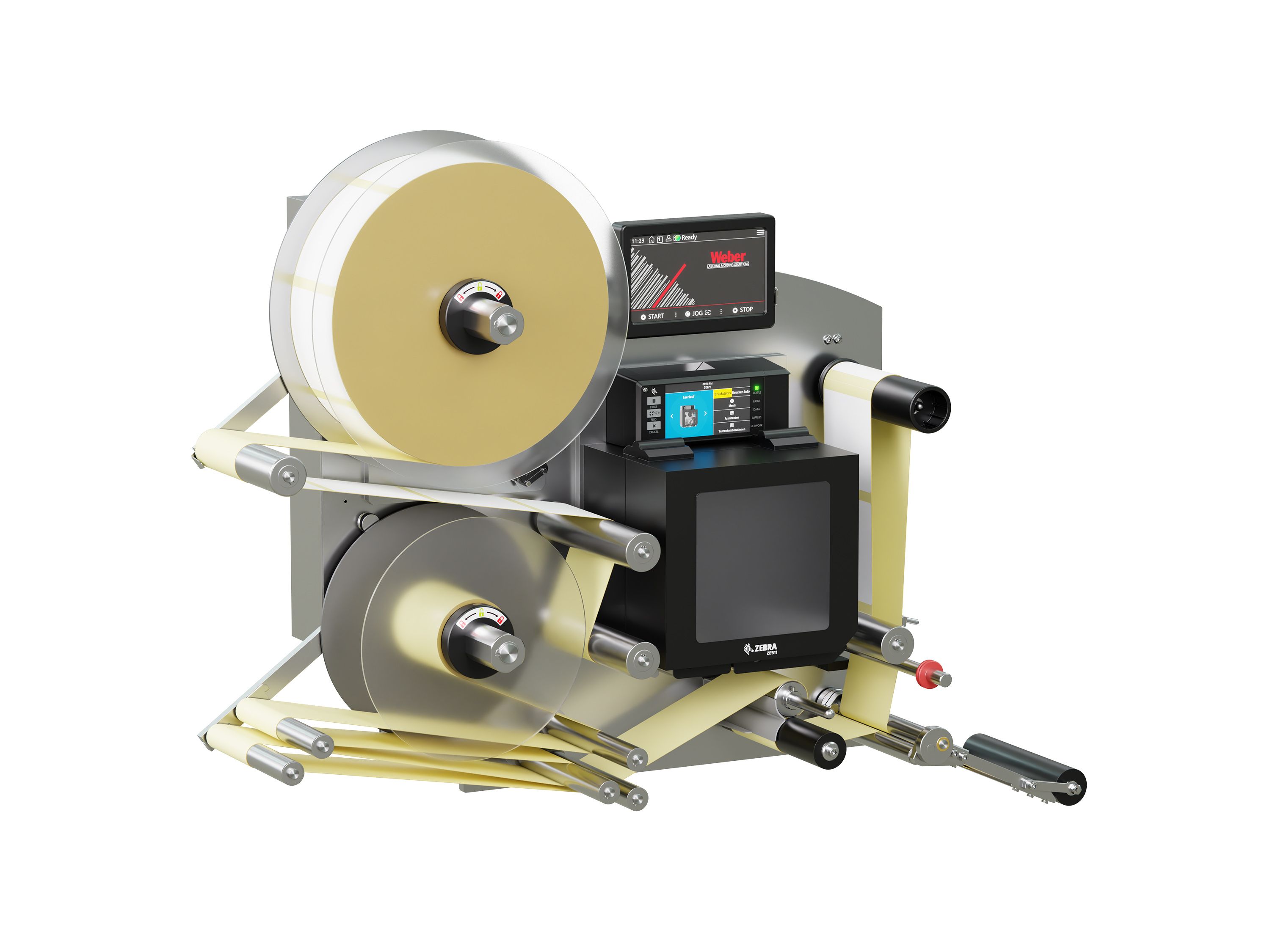 Erogatore di etichette con stampa Legi-E 4050AC con etichette sinistra