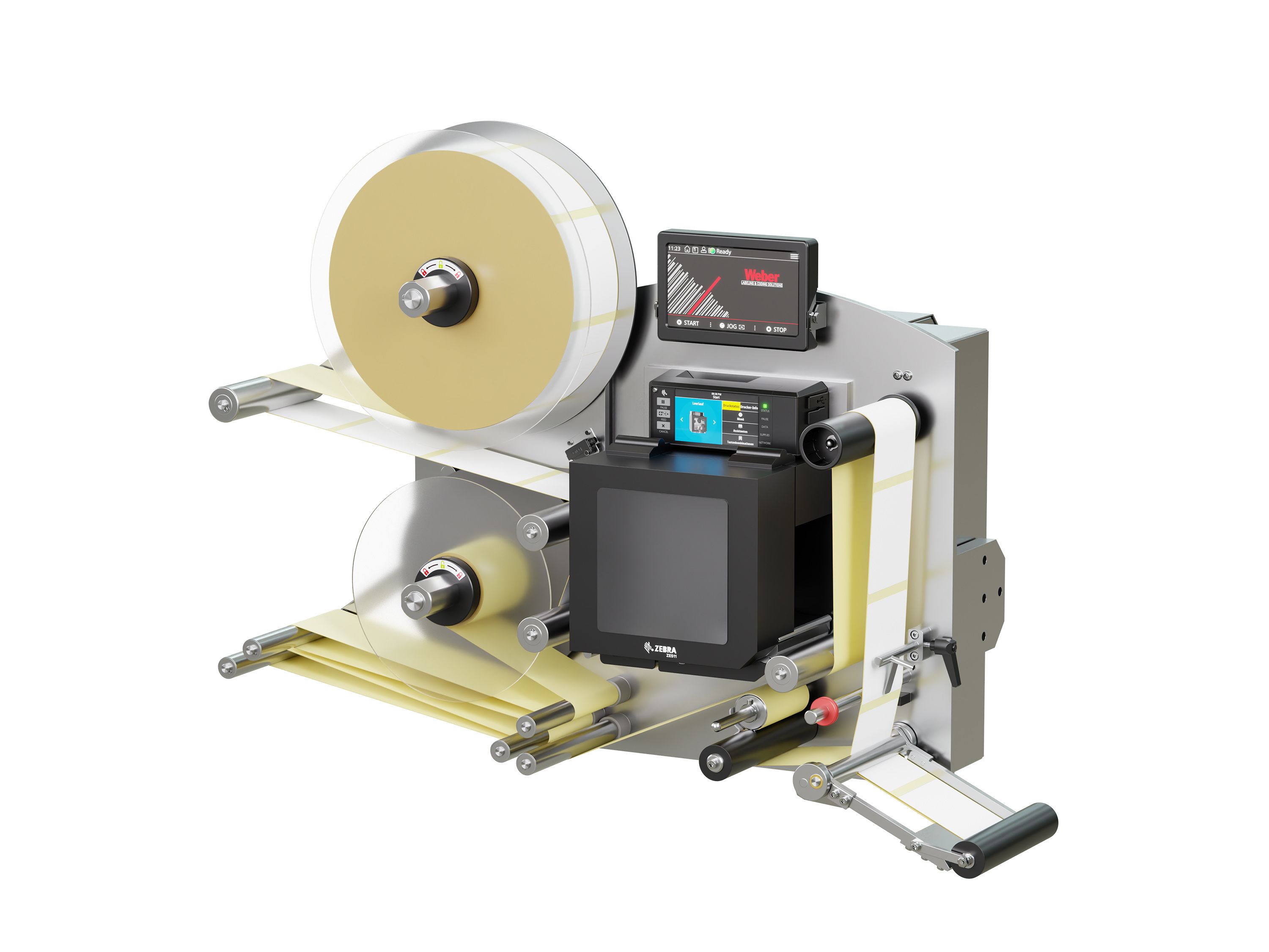 Erogatore di etichette con stampa Legi-E 4050AC con etichette destra