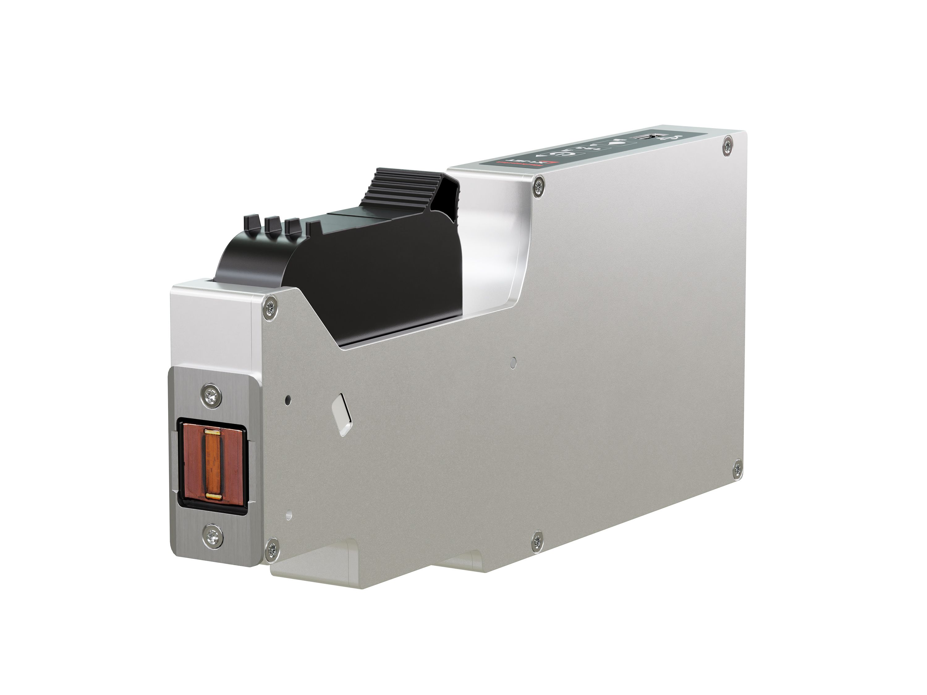 Stampante industriale a getto d’inchiostro Markoprint X1JET HP Stitch lato frontale destra
