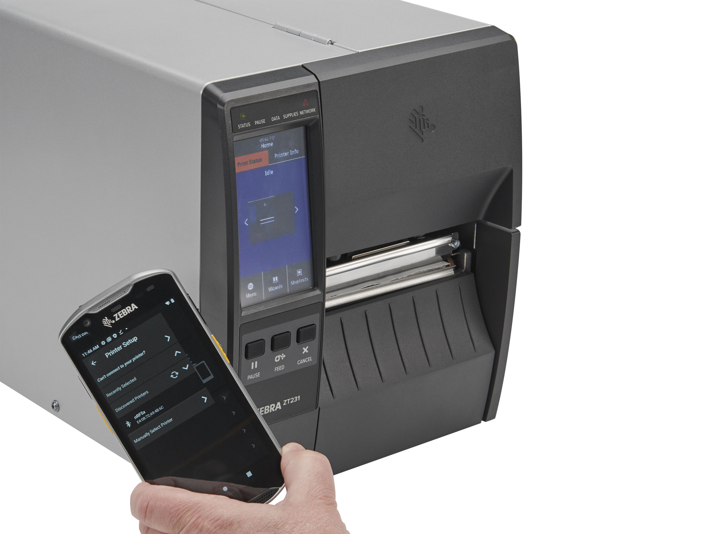 Stampante per etichette Zebra ZT231 con funzione Touch Feature