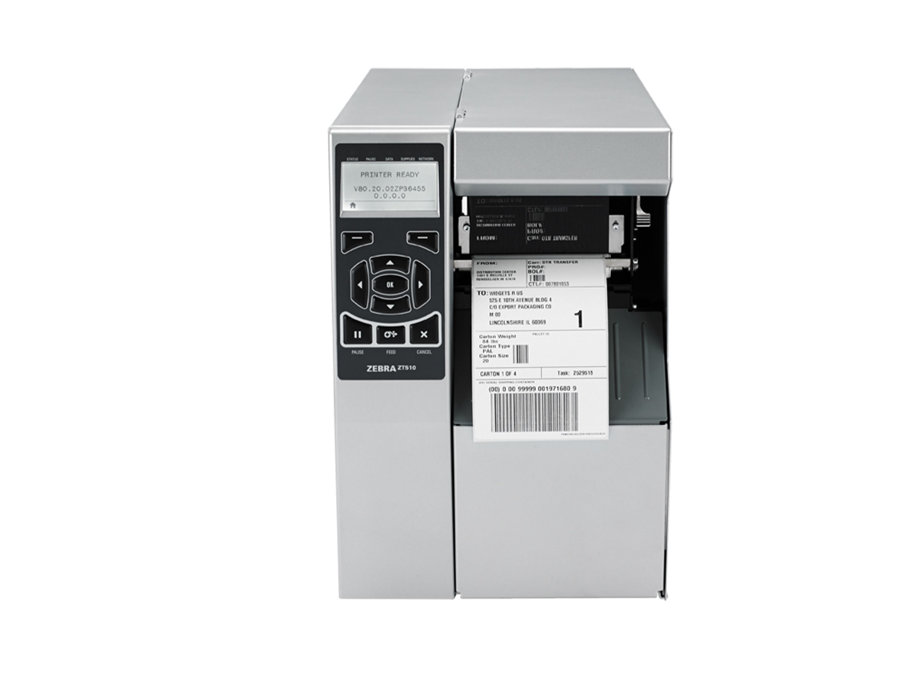 Zebra ZT510 Frontale stampante per etichette con etichetta