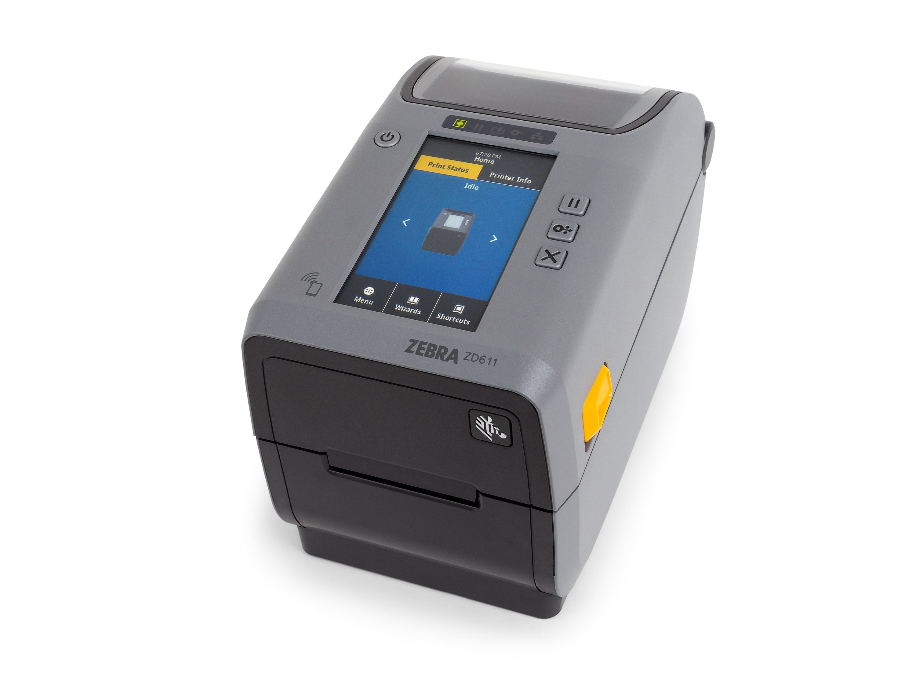 Zebra ZD611t Stampante per etichette anteriore sinistra