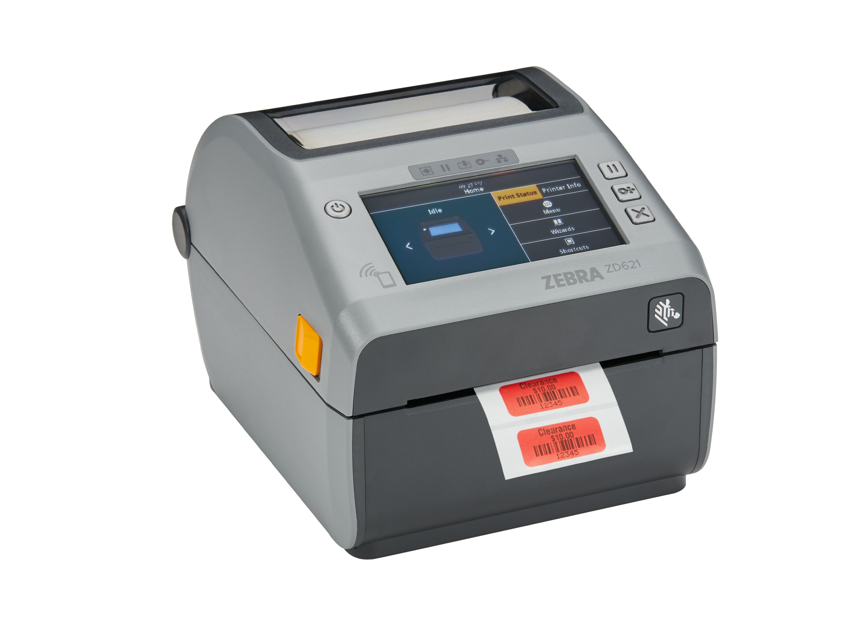 Stampante desktop Zebra ZD621d con display a colori per la stampa di etichette da scaffale