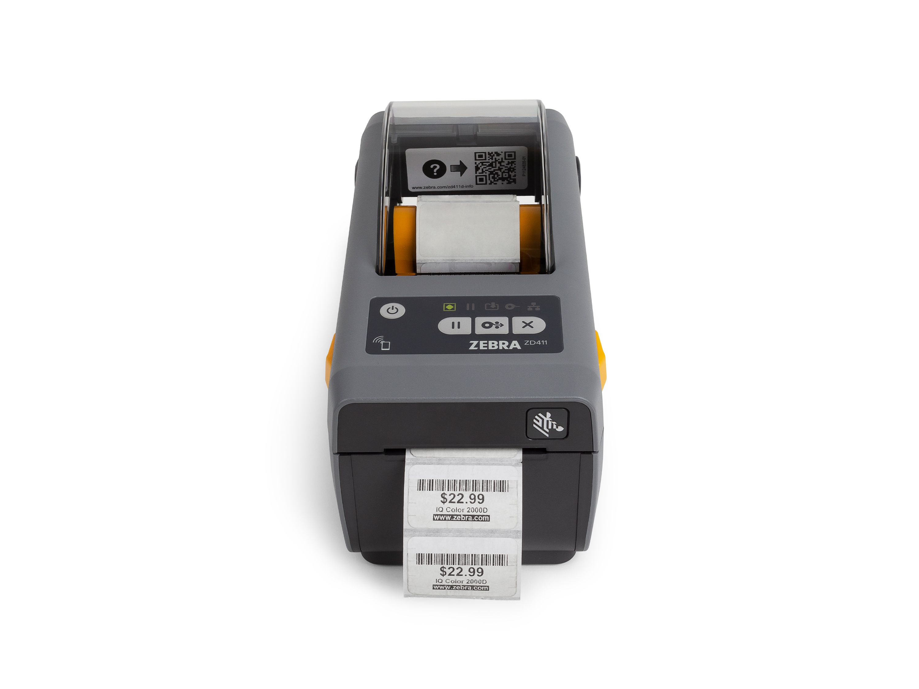Stampa frontale di etichette Zebra ZD411d