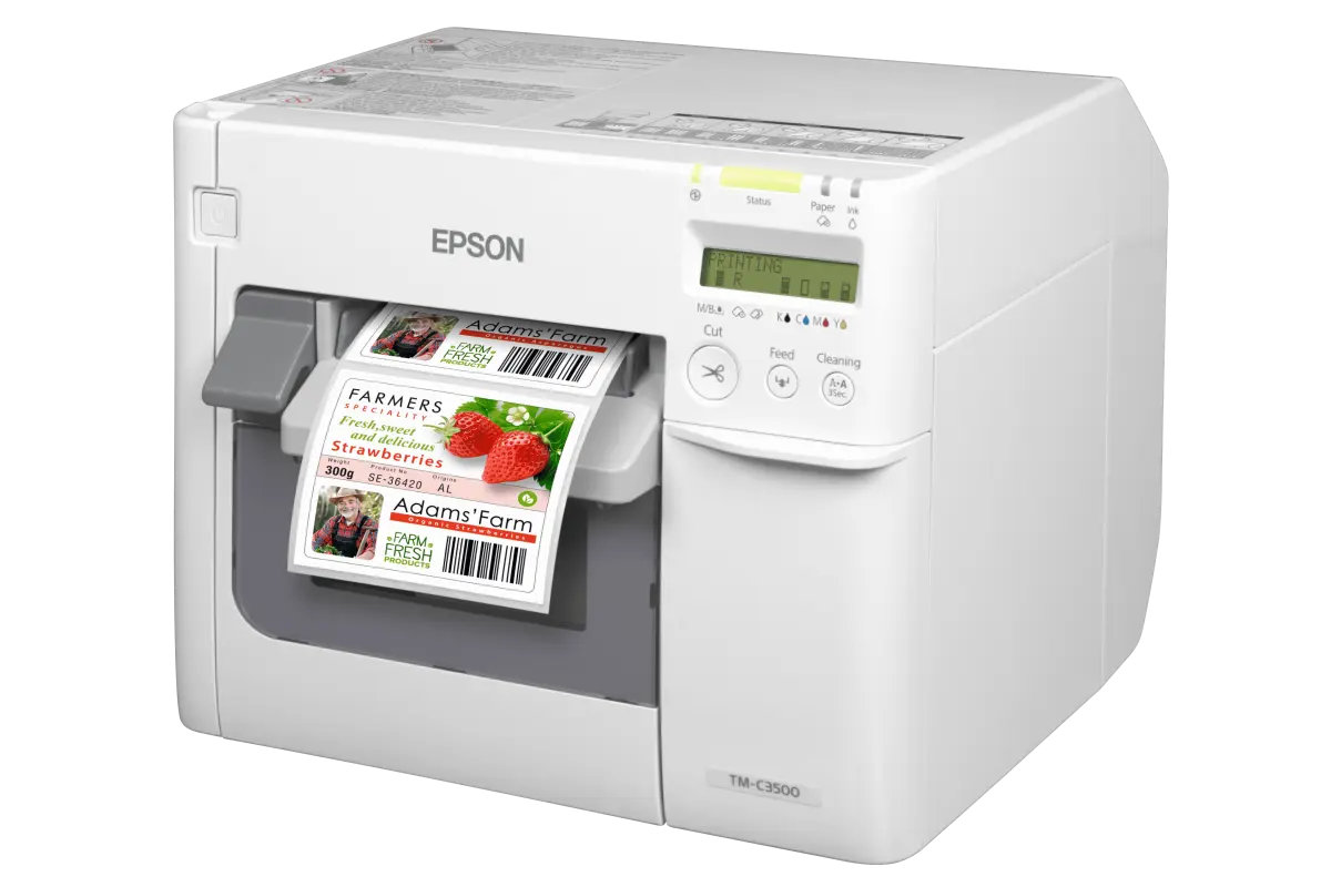 Epson C3500 color label printer
